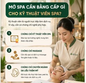 mở spa cần bằng cấp gì