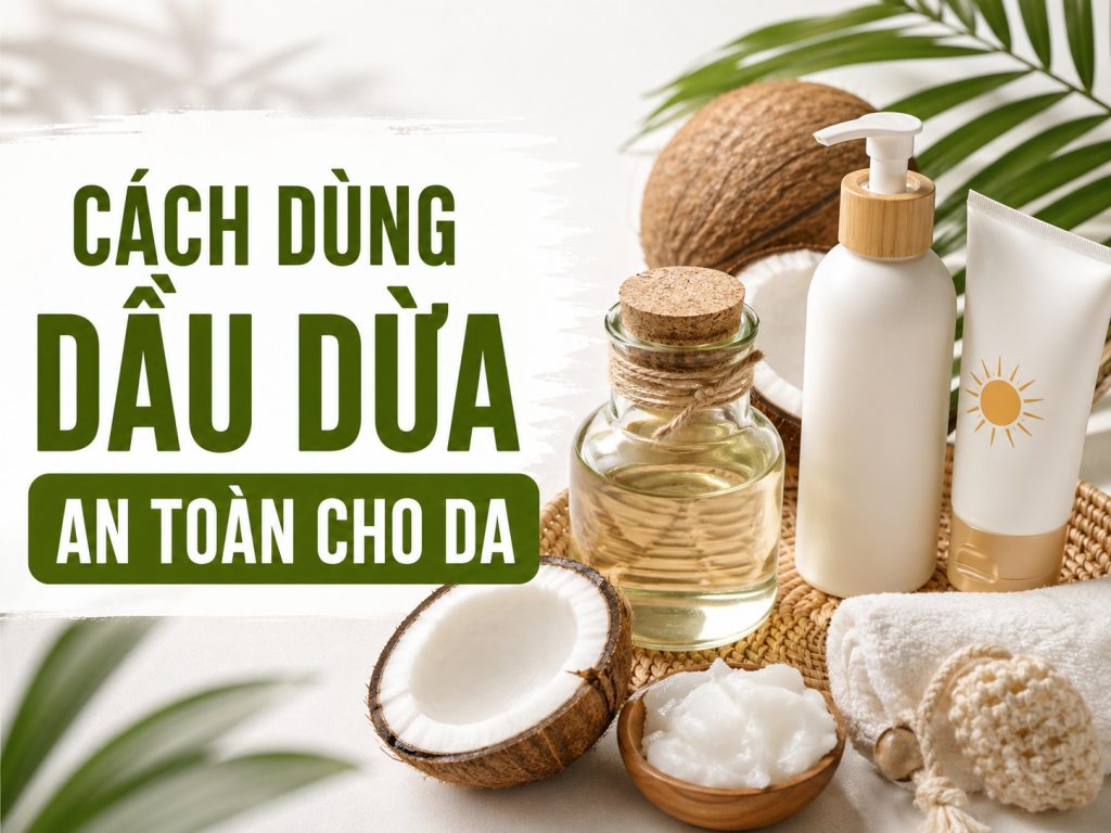 dầu dừa có làm trắng da không