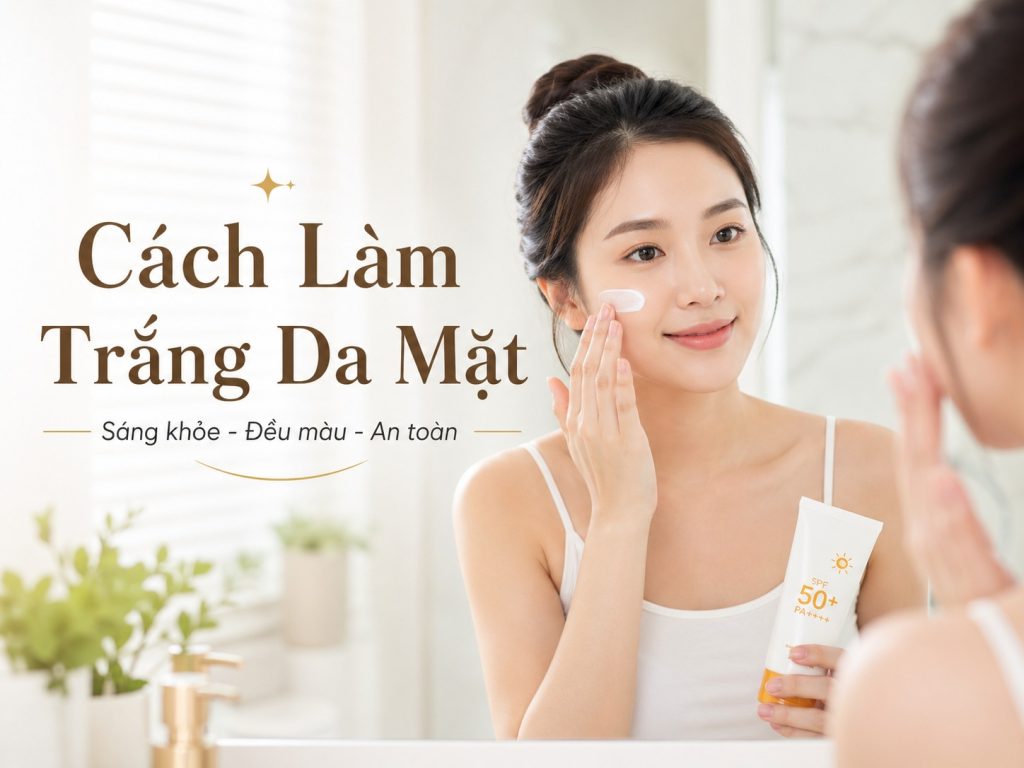 cách làm trắng da mặt​