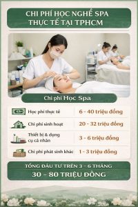 chi phí học nghề spa