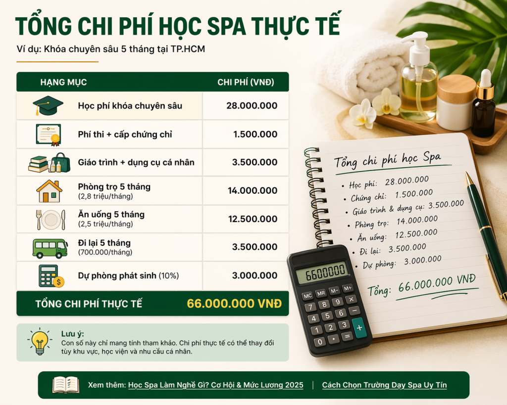 Học spa bao lâu ra nghề