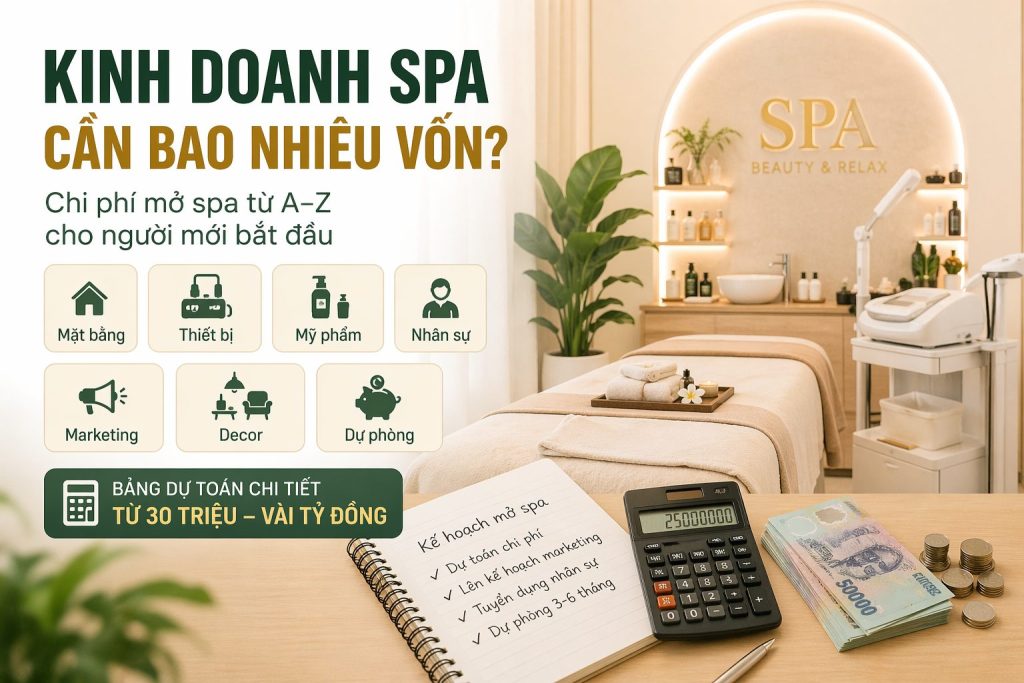 kinh doanh spa can bao nhieu von