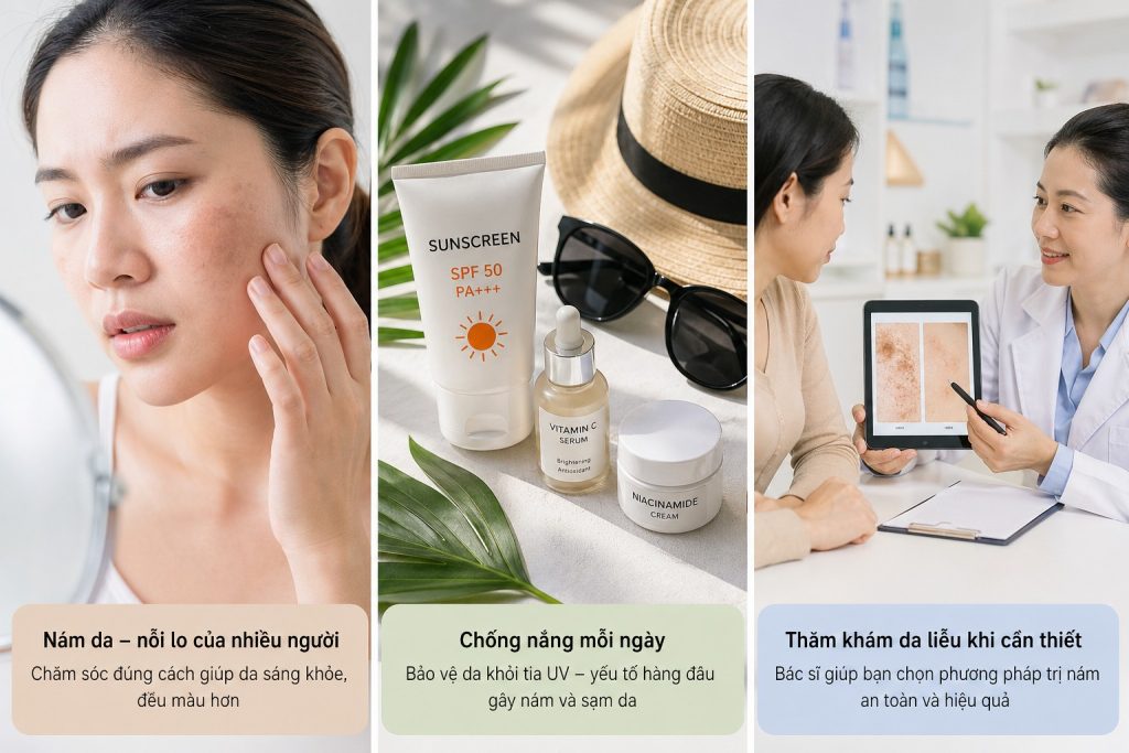 trị nám tại nhà