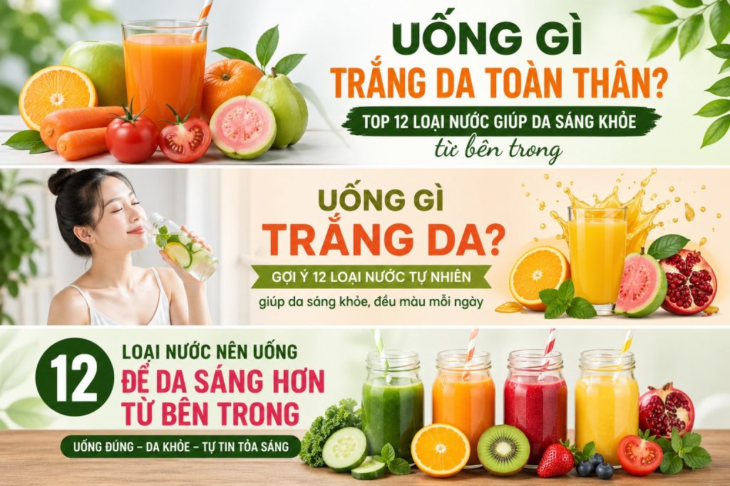 Uống gì để trắng da