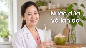 Nước dừa và làn da | uống nước dừa mỗi ngày có đẹp da không