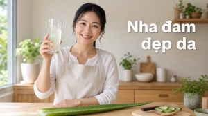 Nha đam đẹp da | cách làm nước nha đam uống đẹp da