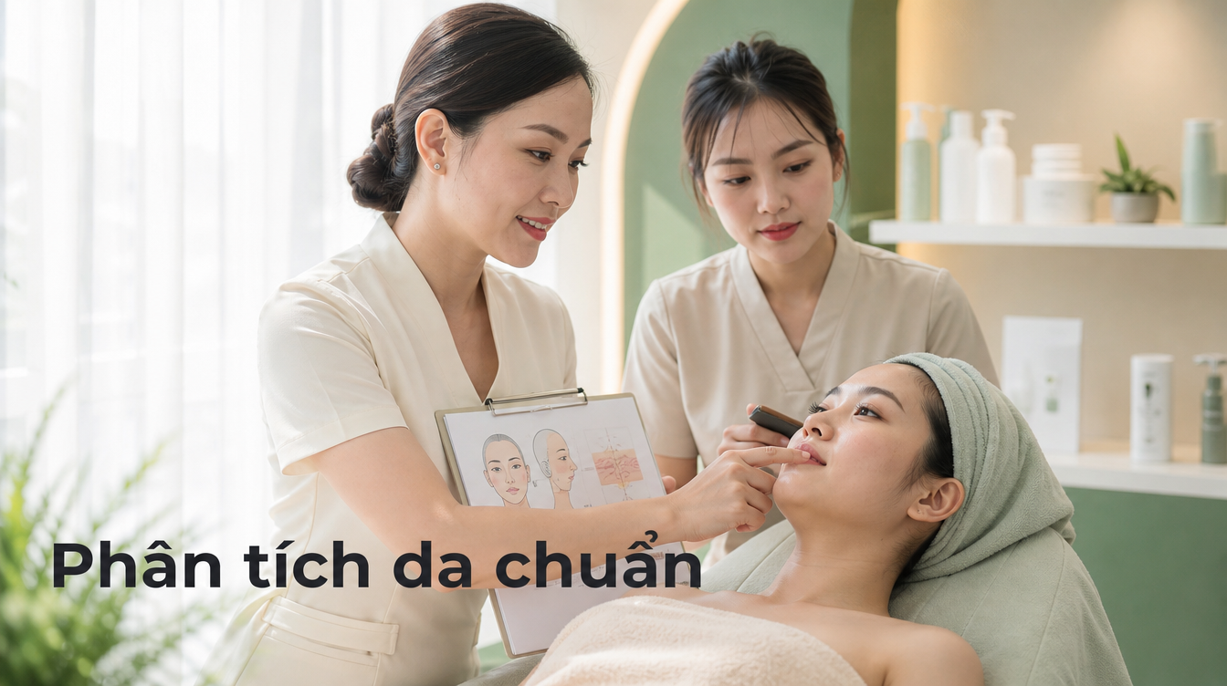 Phân tích da chuẩn | đào tạo spa