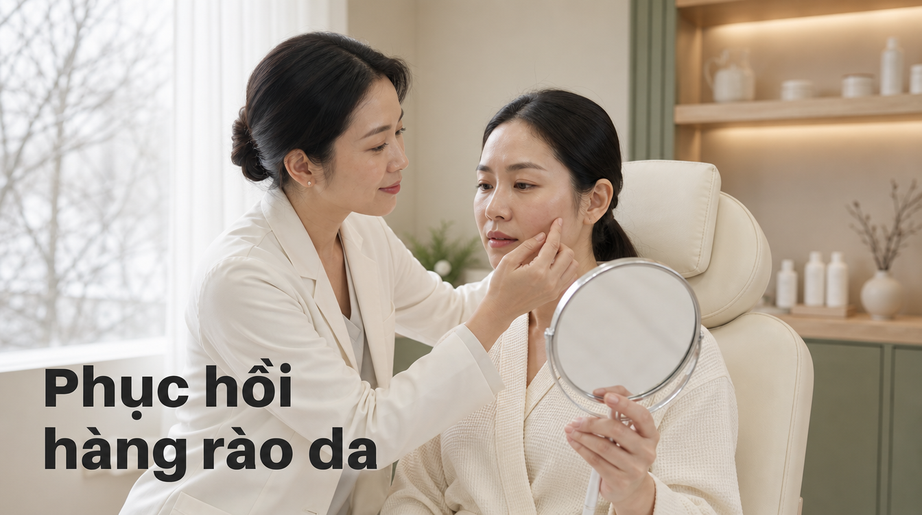 Phục hồi hàng rào da | cách chăm sóc da mặt mùa đông