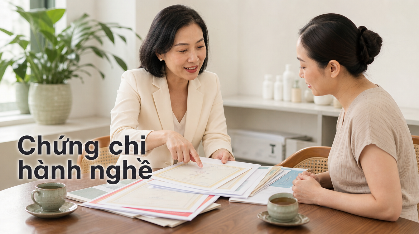 Chứng chỉ hành nghề | muốn mở spa cần bằng cấp gì