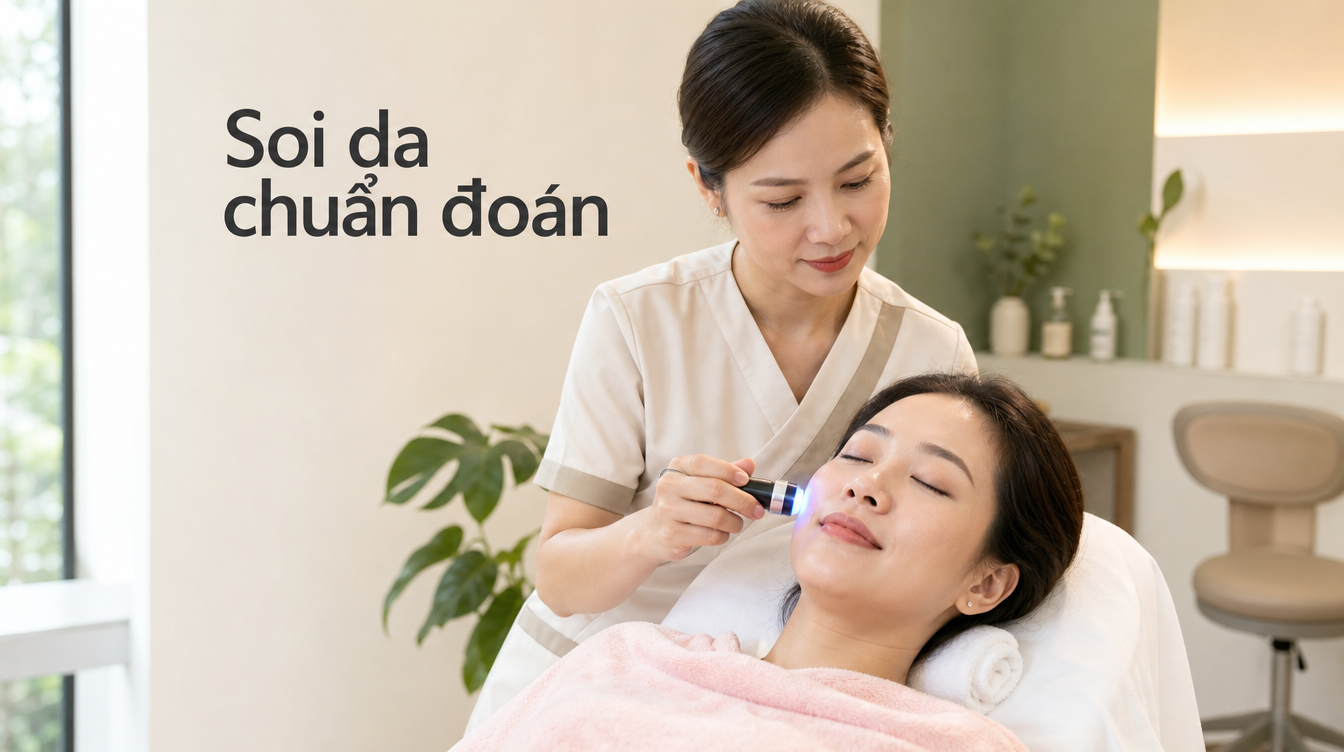 soi da xác định tình trạng nám nội tiết