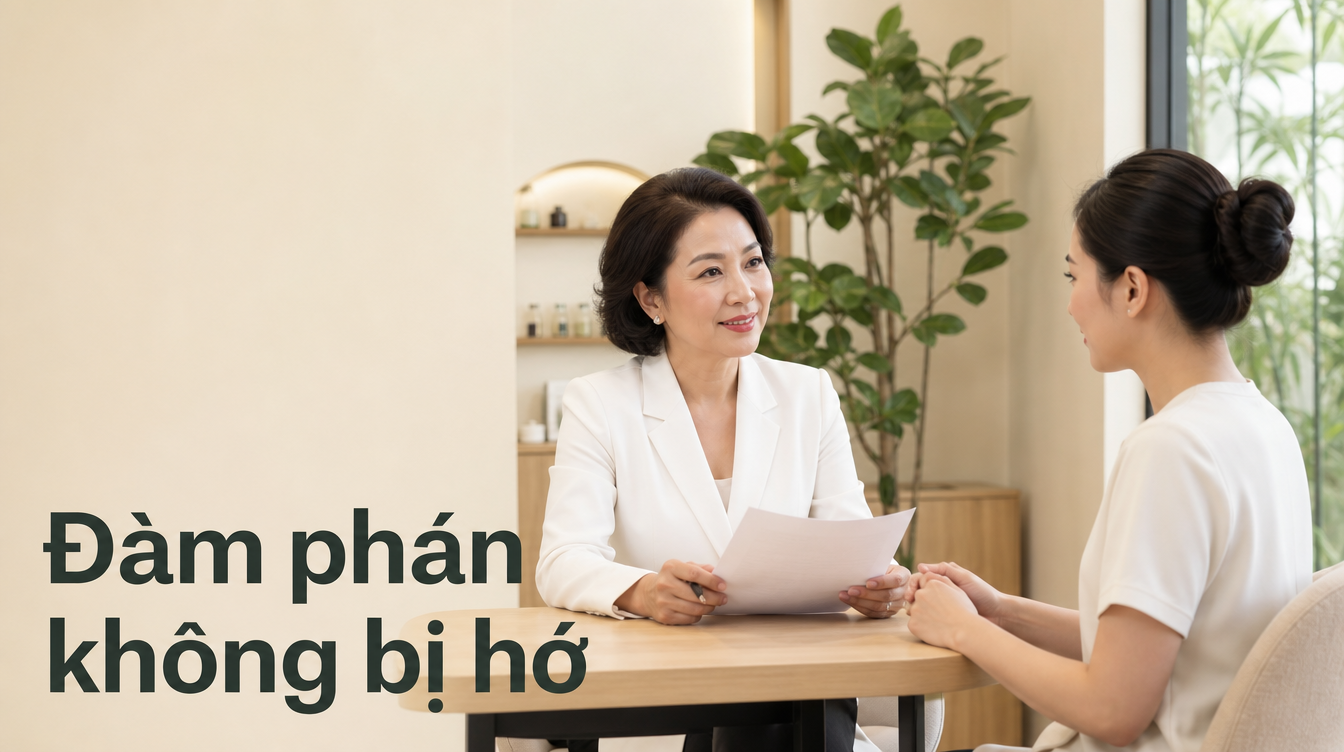 Đàm phán không bị hớ | làm spa lương tháng bao nhiêu