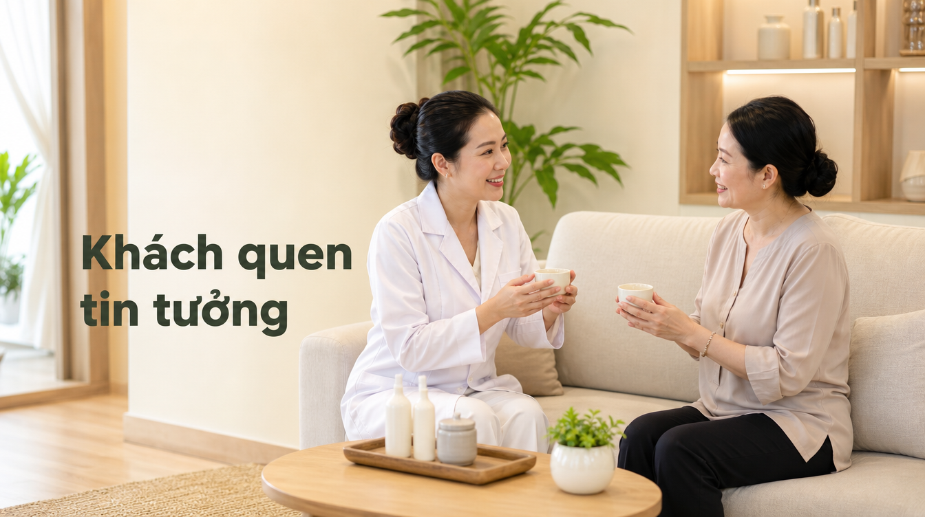 Khách quen tin tưởng | mở spa tại nhà
