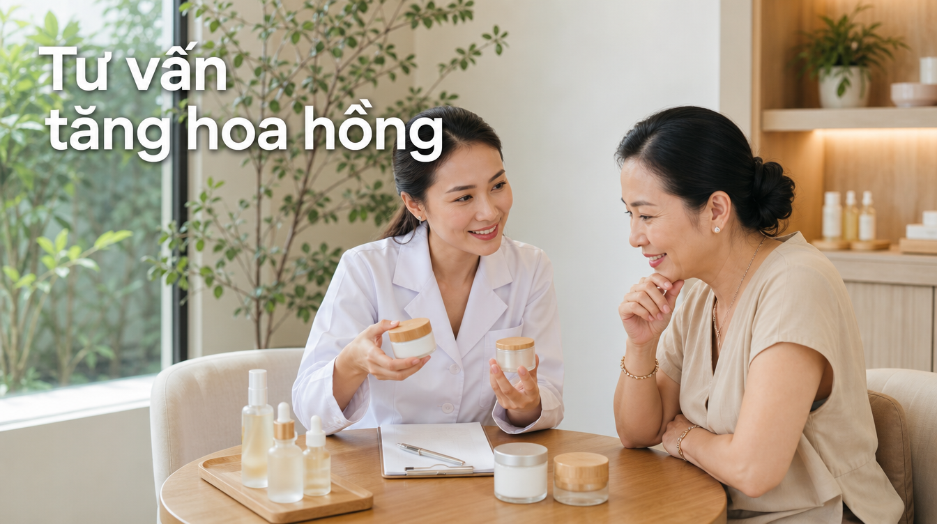 Tư vấn tăng hoa hồng | thu nhập nghề spa