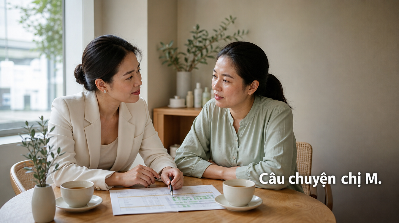 Câu chuyện chị M. | review khoá nanova group