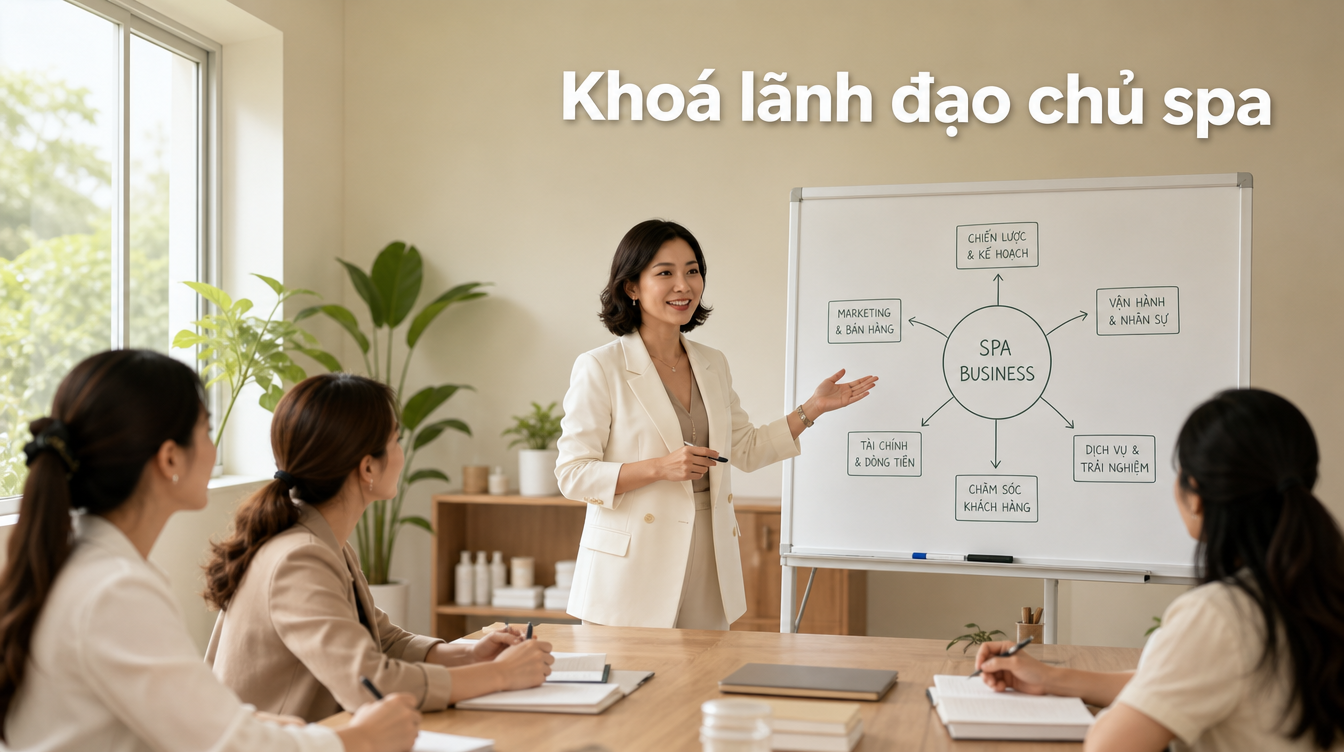 Khoá lãnh đạo chủ spa | nanova camp