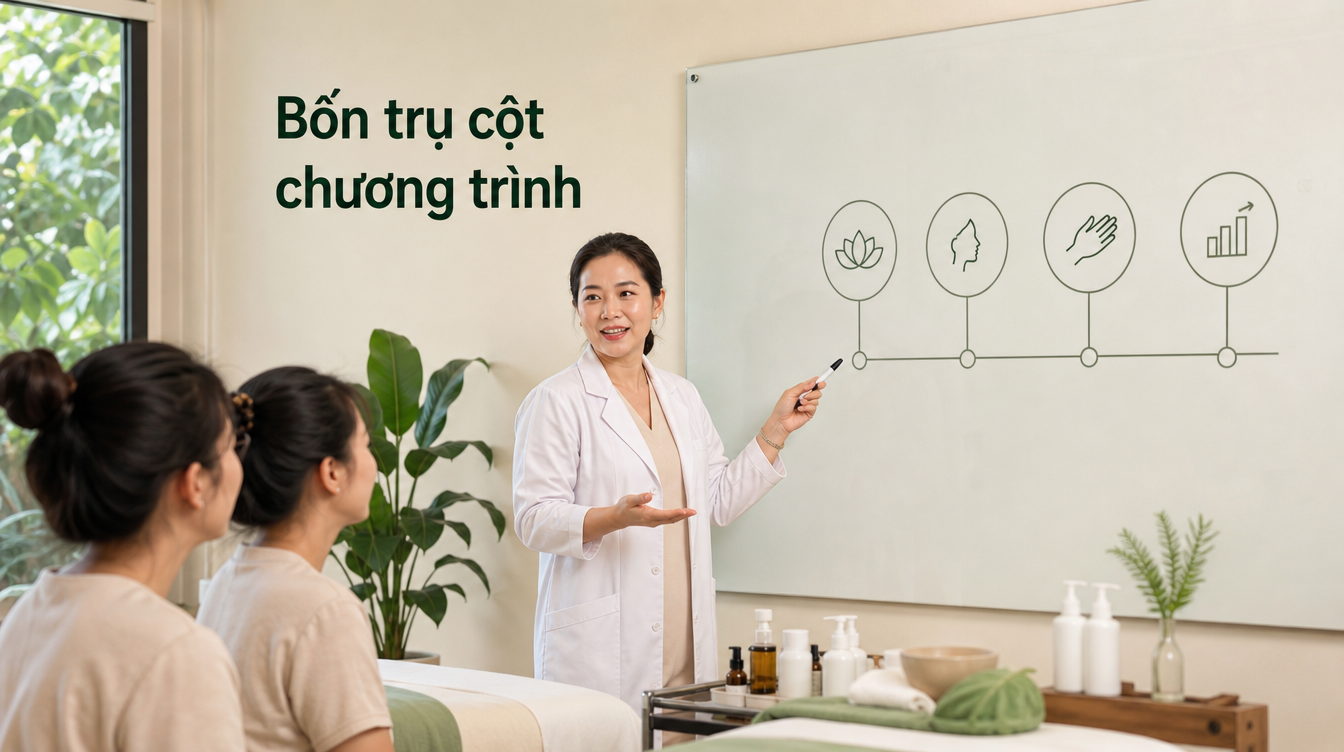 Bốn trụ cột chương trình | đào tạo spa