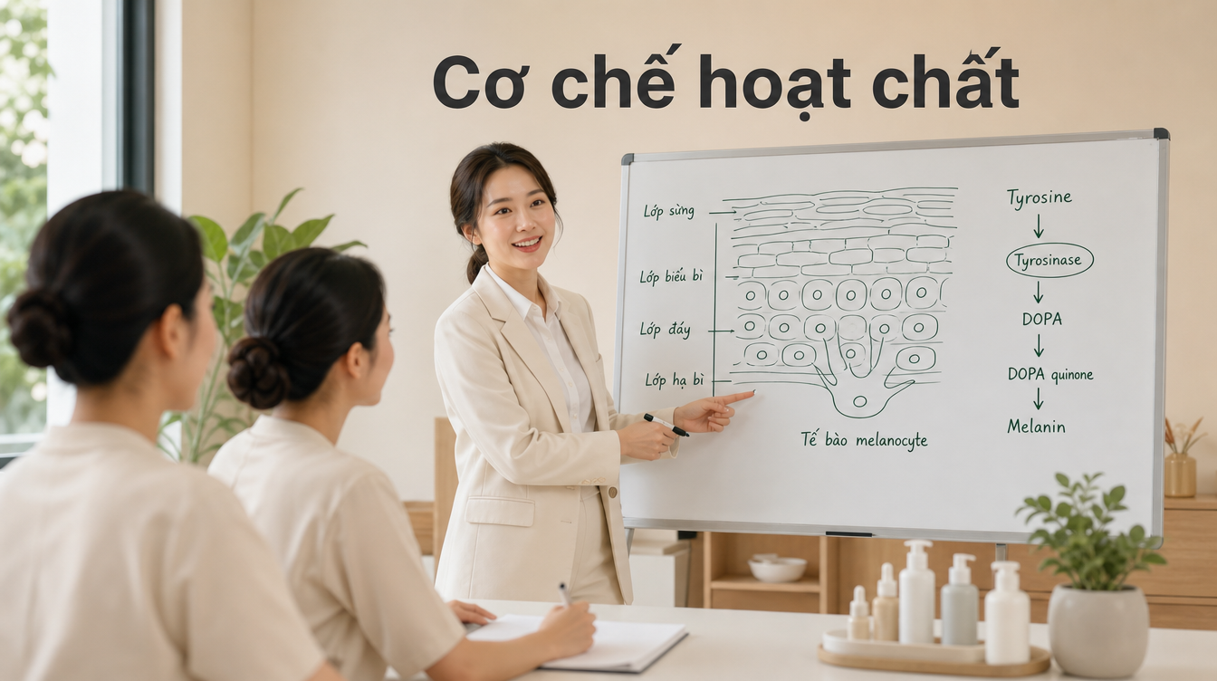 Cơ chế hoạt chất | khóa xóa nám mụn nanova