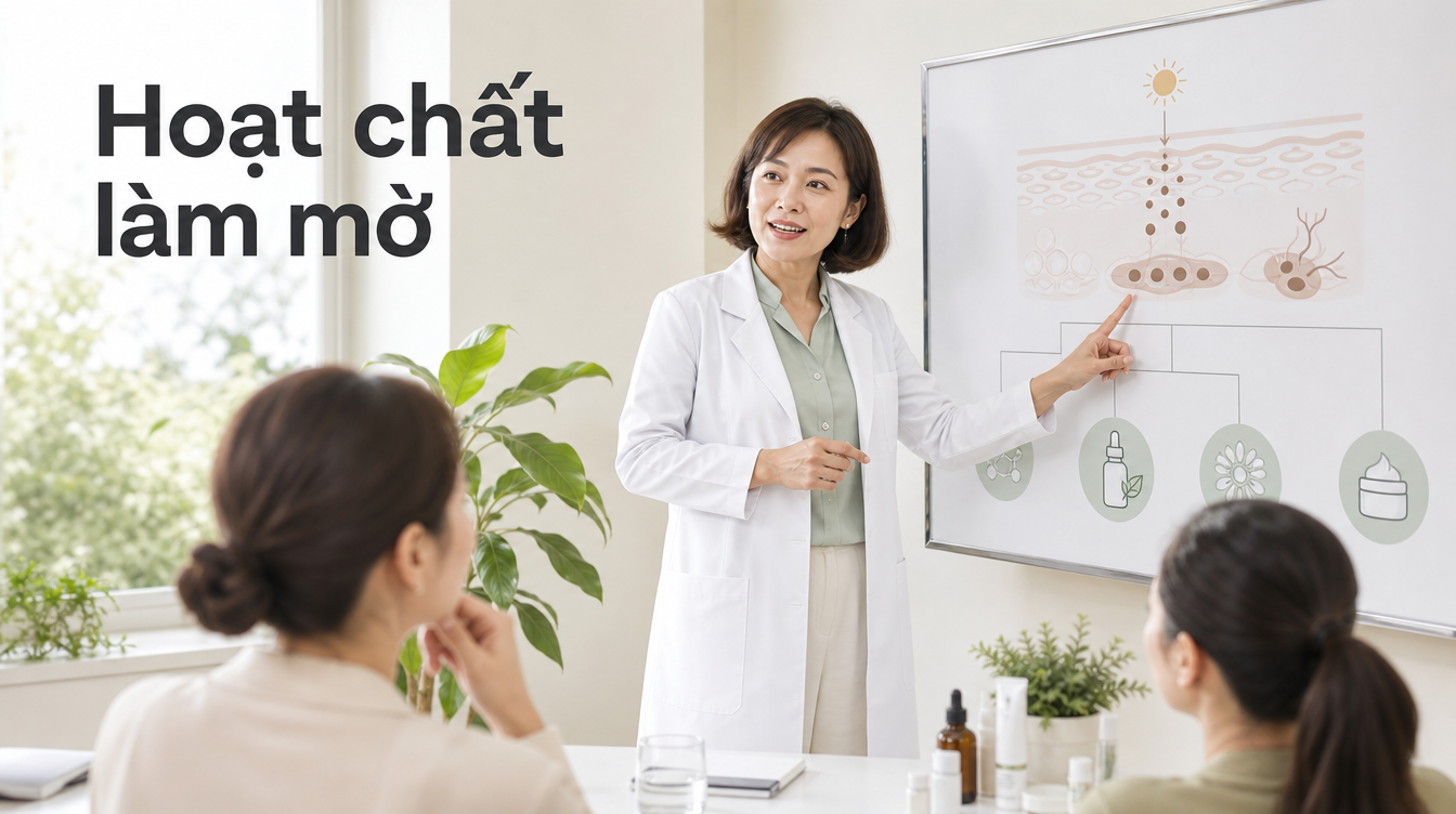 Hoạt chất làm mờ | cách chữa nám