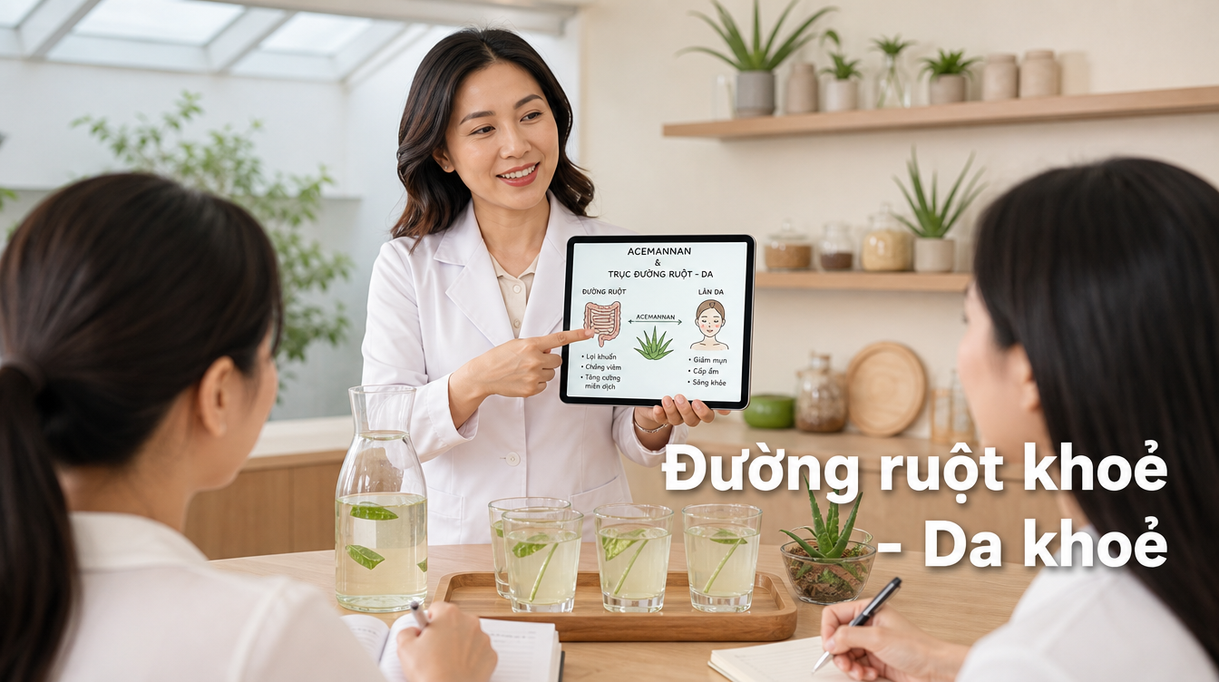 Đường ruột khoẻ - Da khoẻ | cách làm nước nha đam uống đẹp da