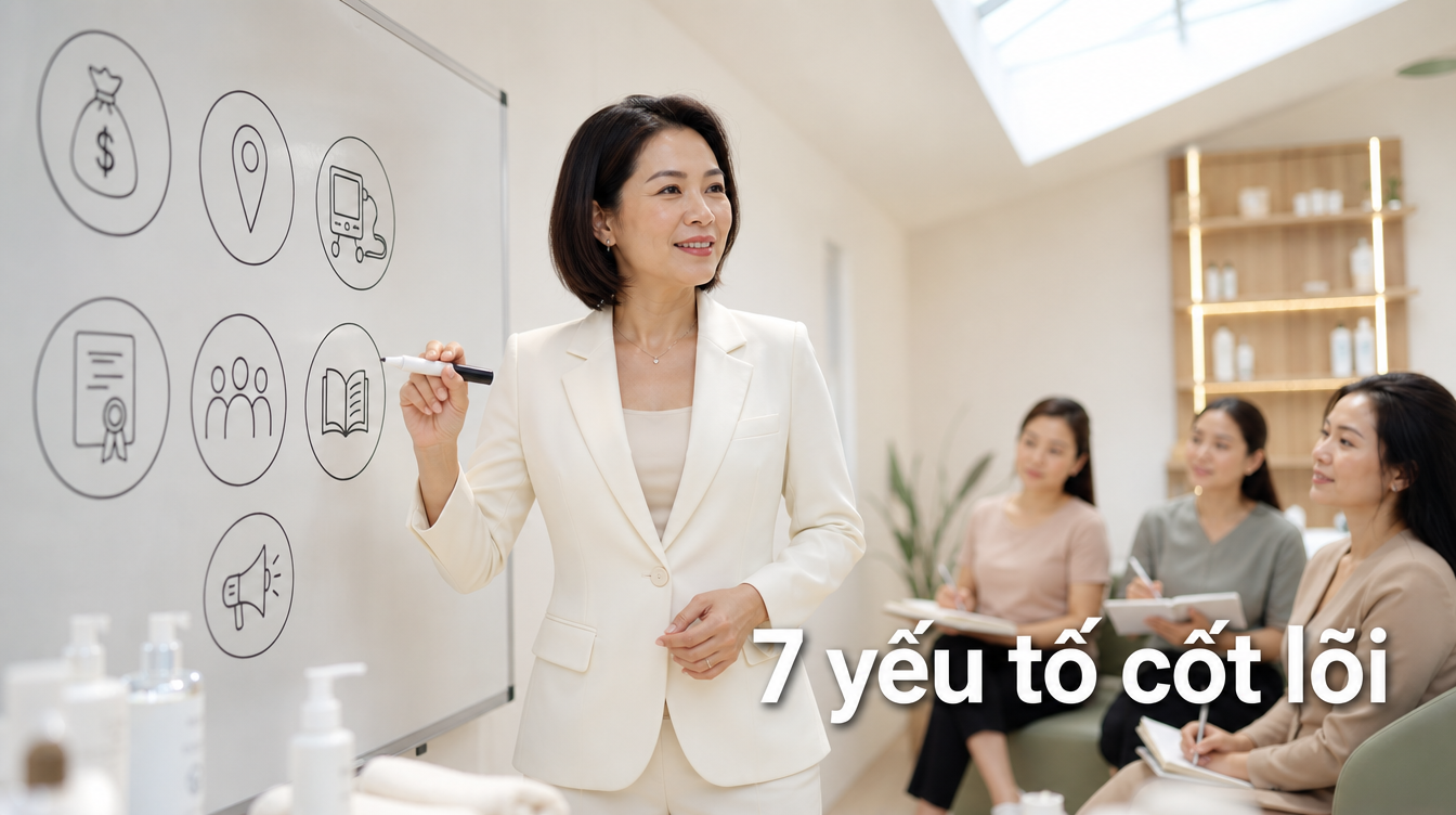7 yếu tố cốt lõi | mở spa cần những gì