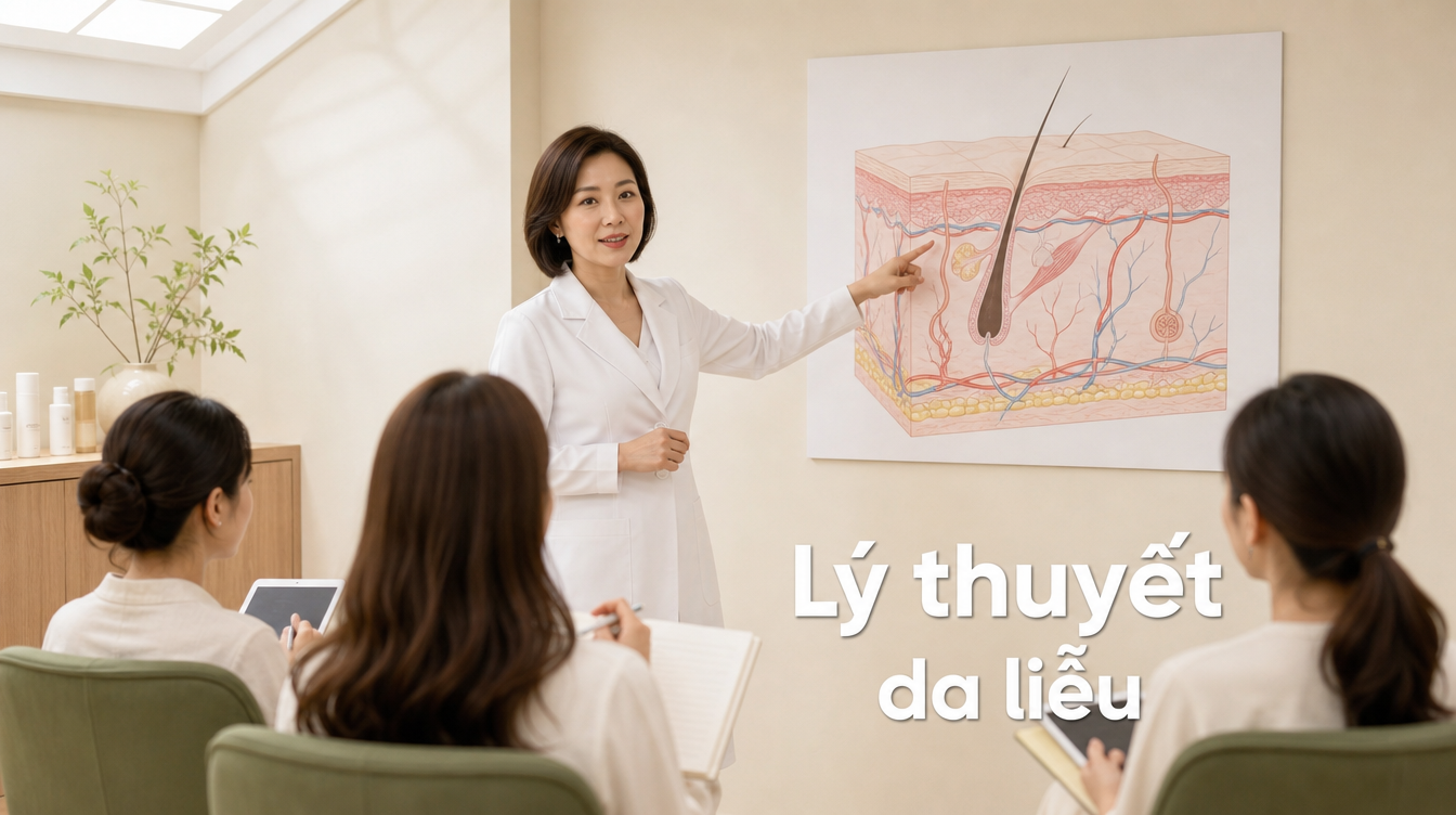 Lý thuyết da liễu | dạy nghề spa