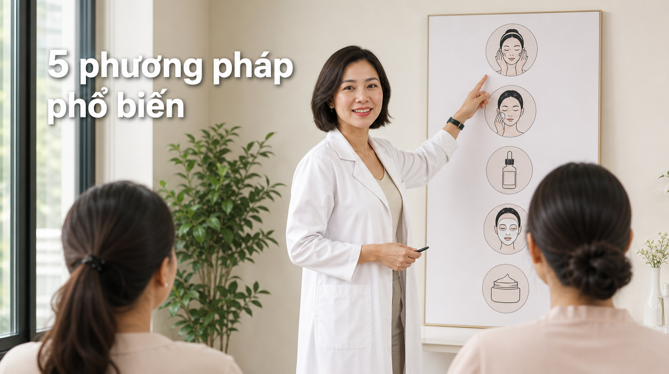 5 phương pháp phổ biến | các phương pháp làm đẹp da mặt