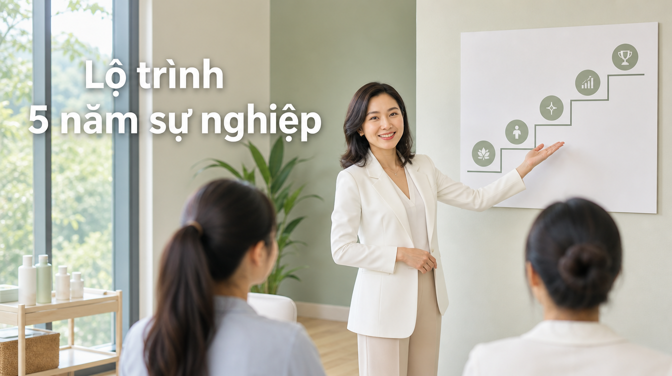 Lộ trình 5 năm sự nghiệp | thu nhập nghề spa