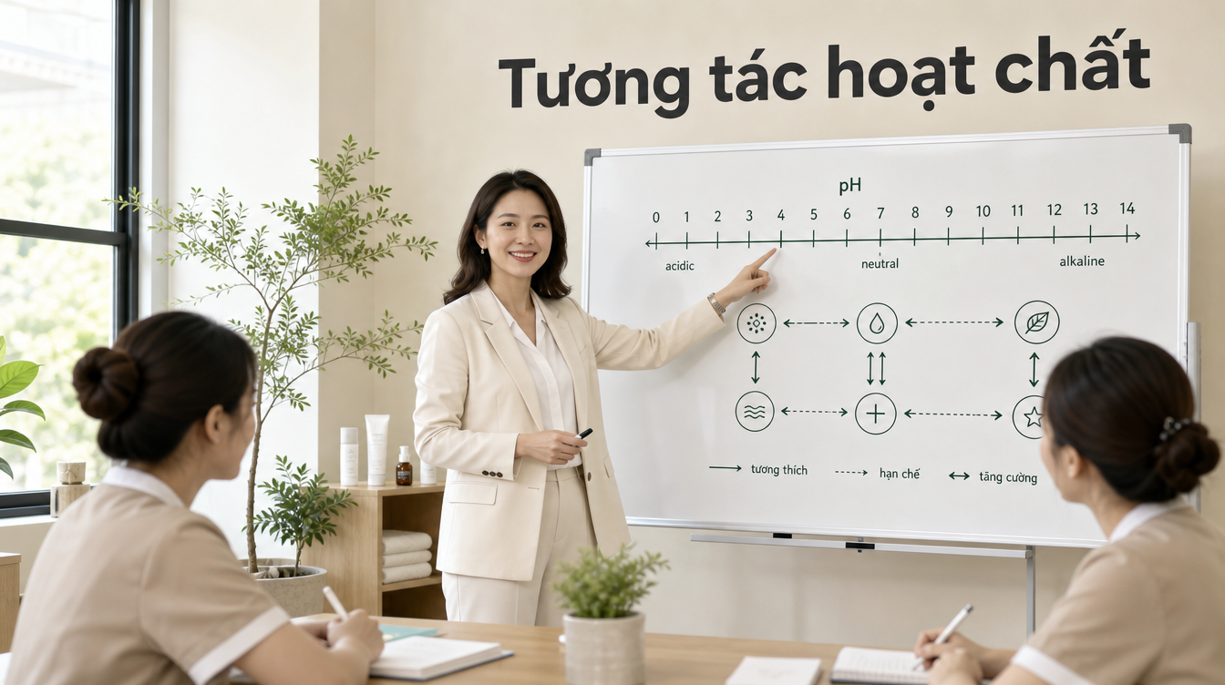 Tương tác hoạt chất | sai lầm trị nám