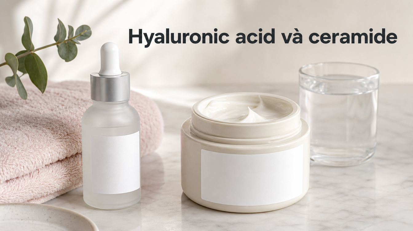Hyaluronic acid và ceramide | cách chăm sóc da mặt mùa đông