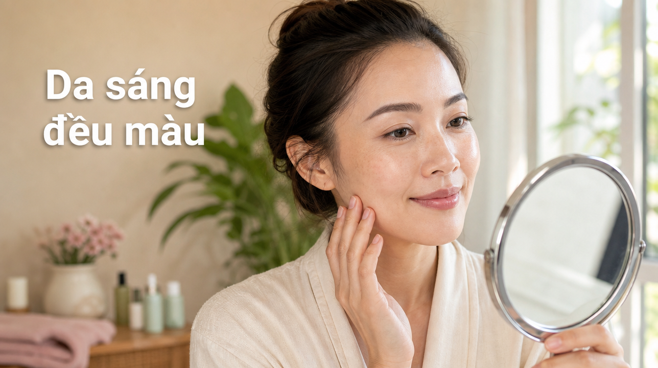 Da sáng đều màu | khóa xóa nám mụn nanova