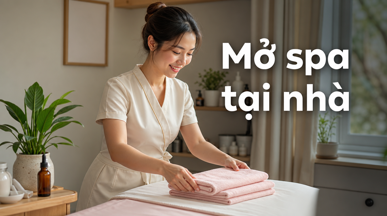 Mở spa tại nhà | nghề gì 1 vốn 4 lời