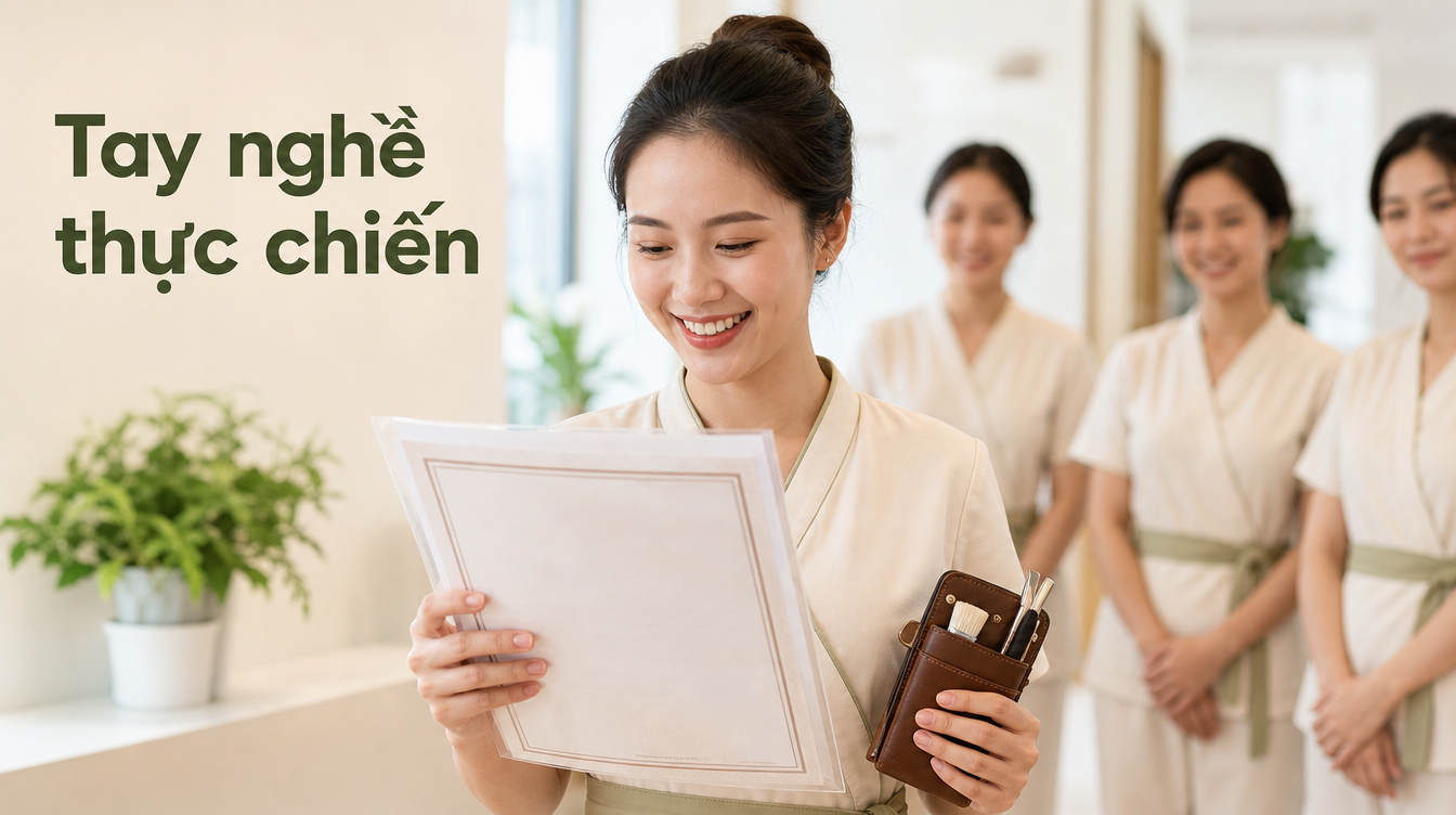 Tay nghề thực chiến | dạy nghề spa