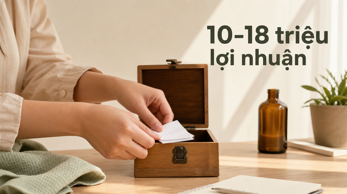 10-18 triệu lợi nhuận | kinh doanh nhỏ lẻ tại nhà