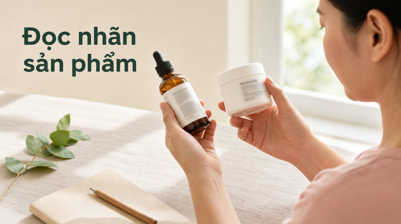 Đọc nhãn sản phẩm | sai lầm trị nám