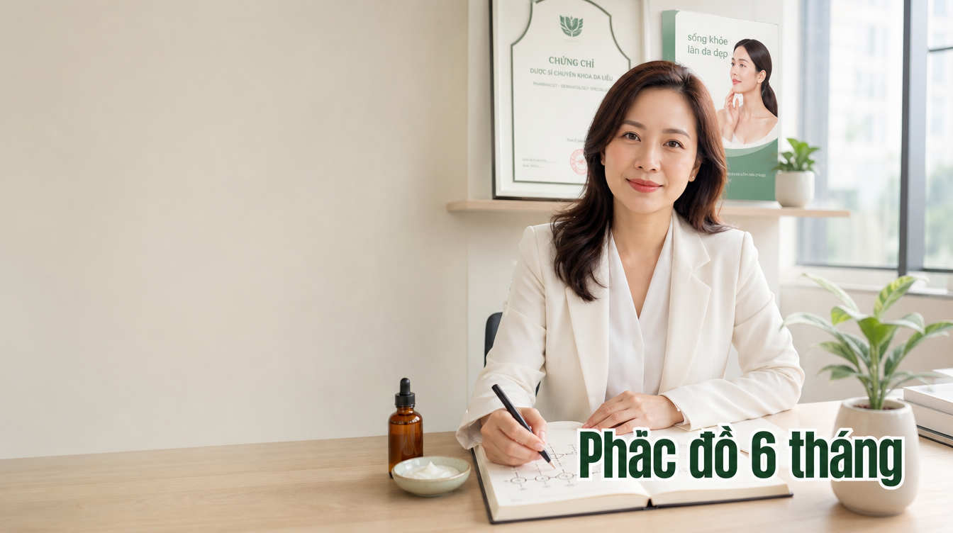 Phác đồ 6 tháng | điều trị nám tàn nhang