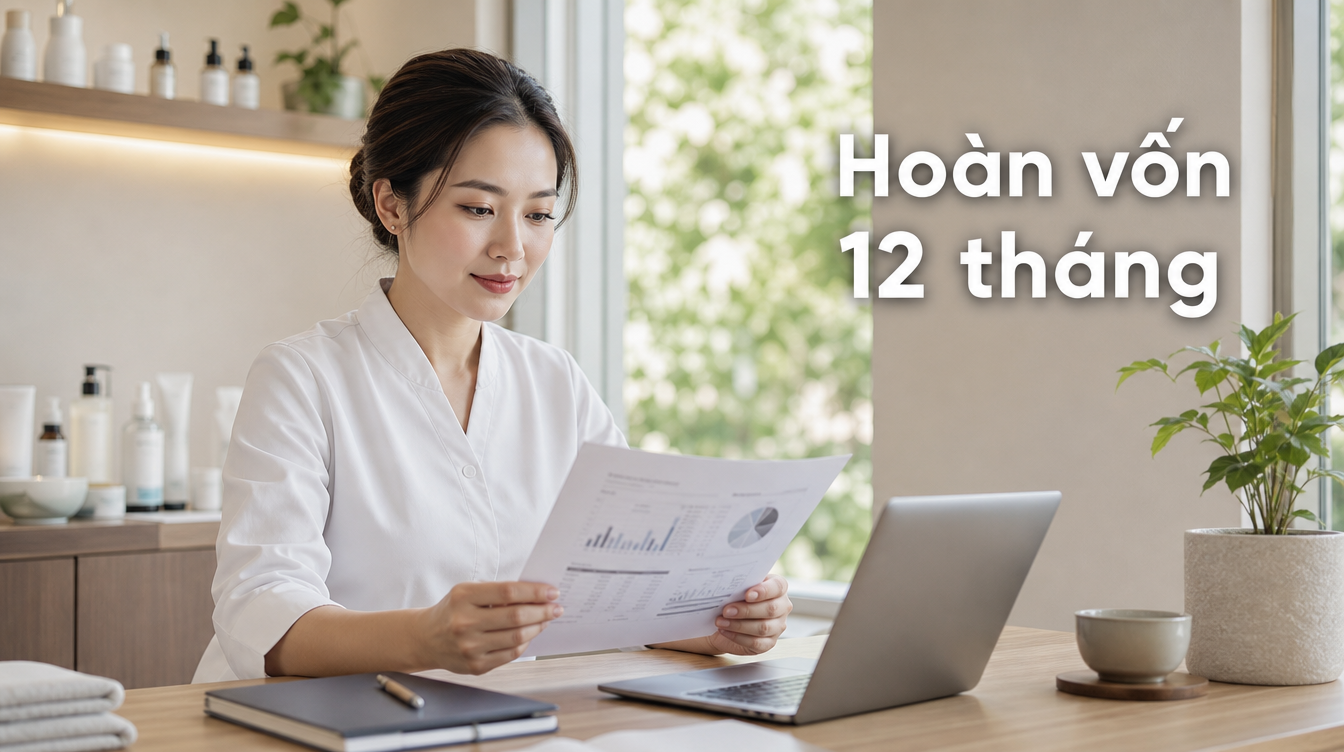 Hoàn vốn 12 tháng | kinh doanh dịch vụ spa