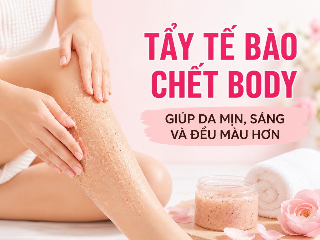 cách dưỡng trắng da body tại nhà