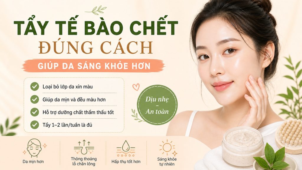 tẩy tế bào chết có làm trắng da không