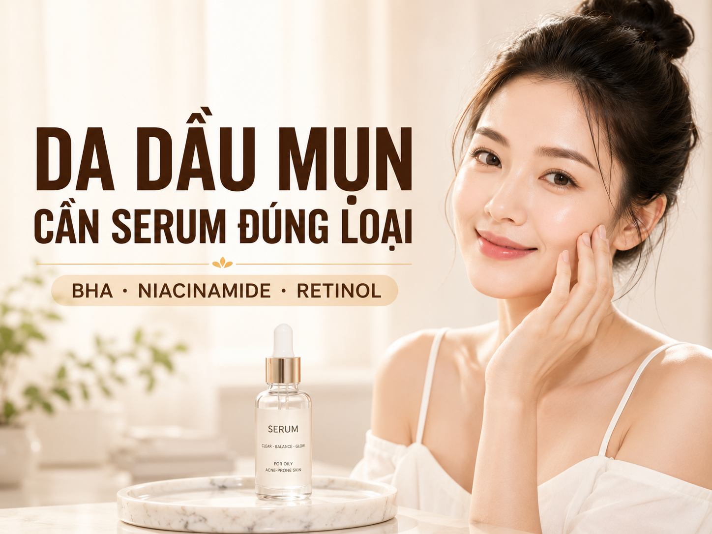 Cách dùng serum đúng chuẩn cho da dầu mụn
